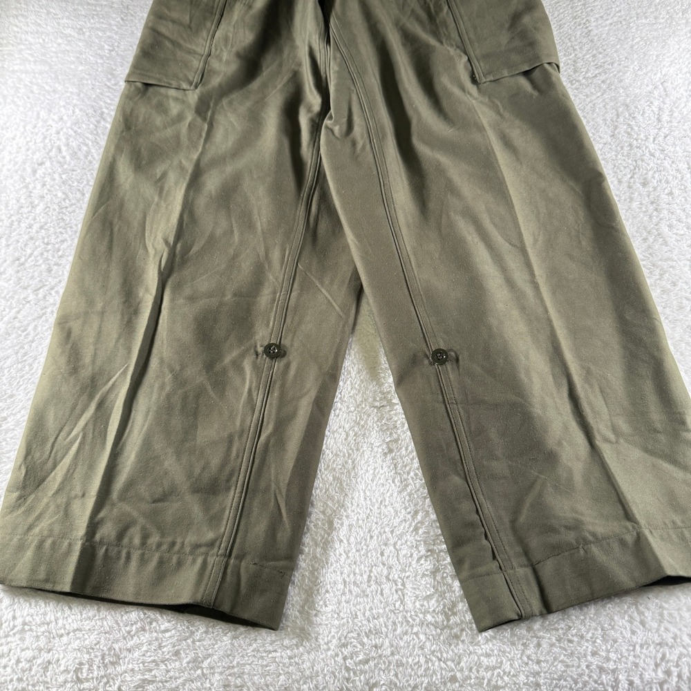 Vtg Seyntex KL Pants 30x31 Heavy Dutch Cargo Pockets Military Field Army Green - Picture 2 of 10